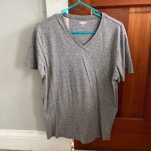 Mens gray v neck T-shirt. Soft washed. Medium - old navy